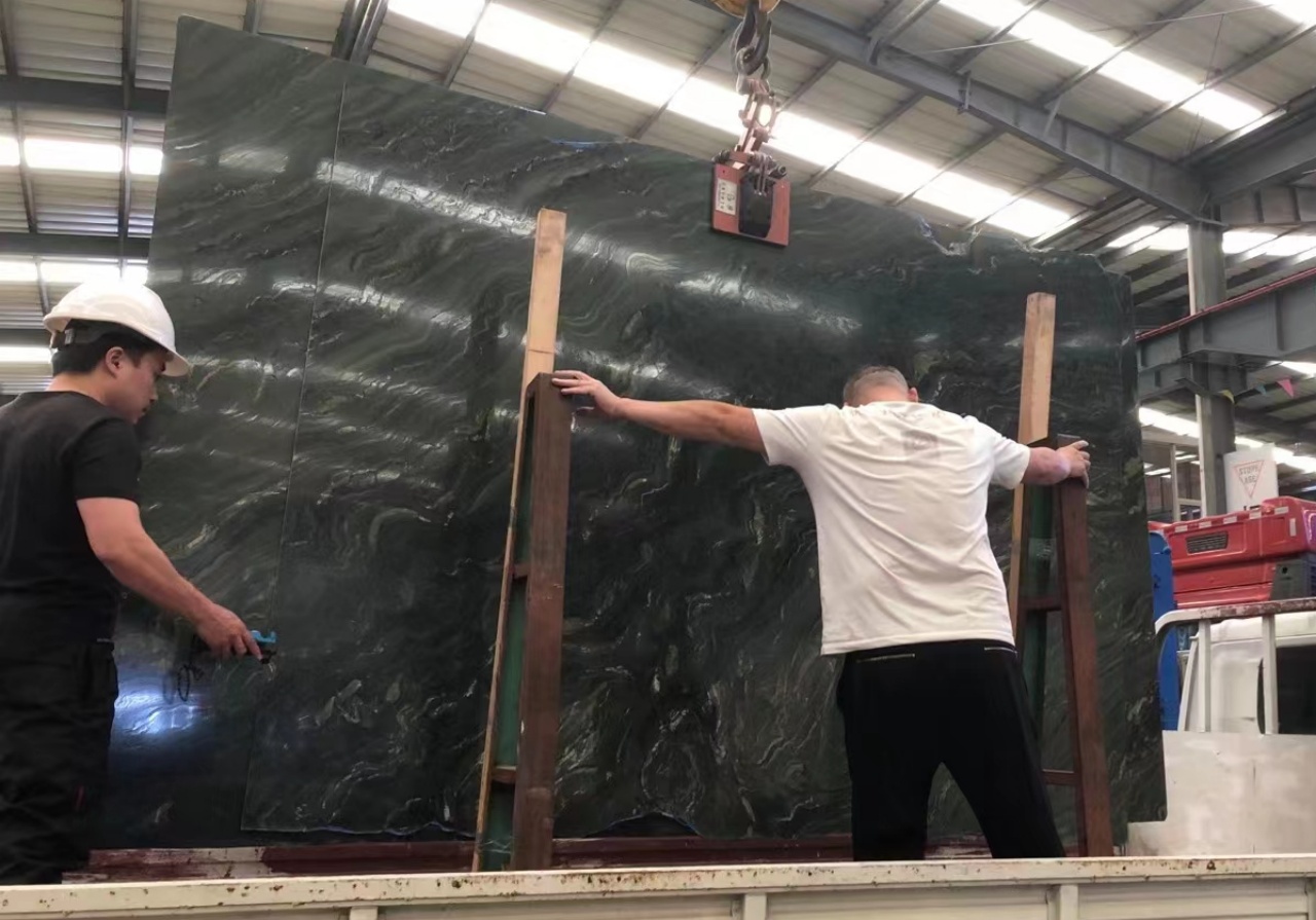 Green Silk Luxury Stone Tiles