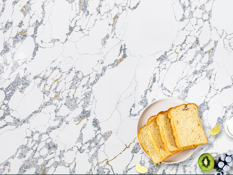 5091 Calacatta Paonazzo Marble Quartz Countertops Slab