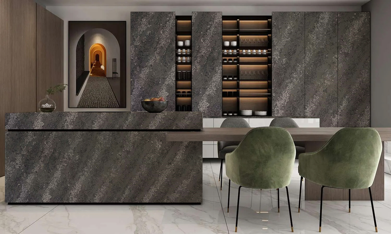 6004 Horizon Grey Concrete Quartz