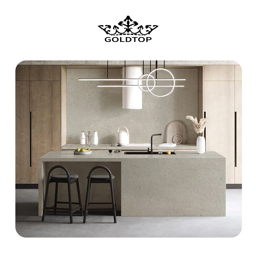 4010 Drizzle Marble Quartz Slab