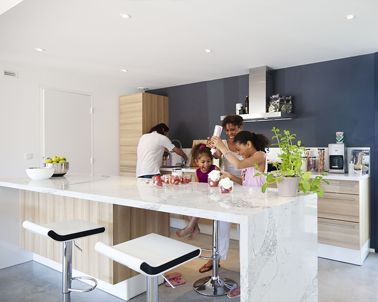 5046 Nuvo Carsar Quartz White Countertops Factory