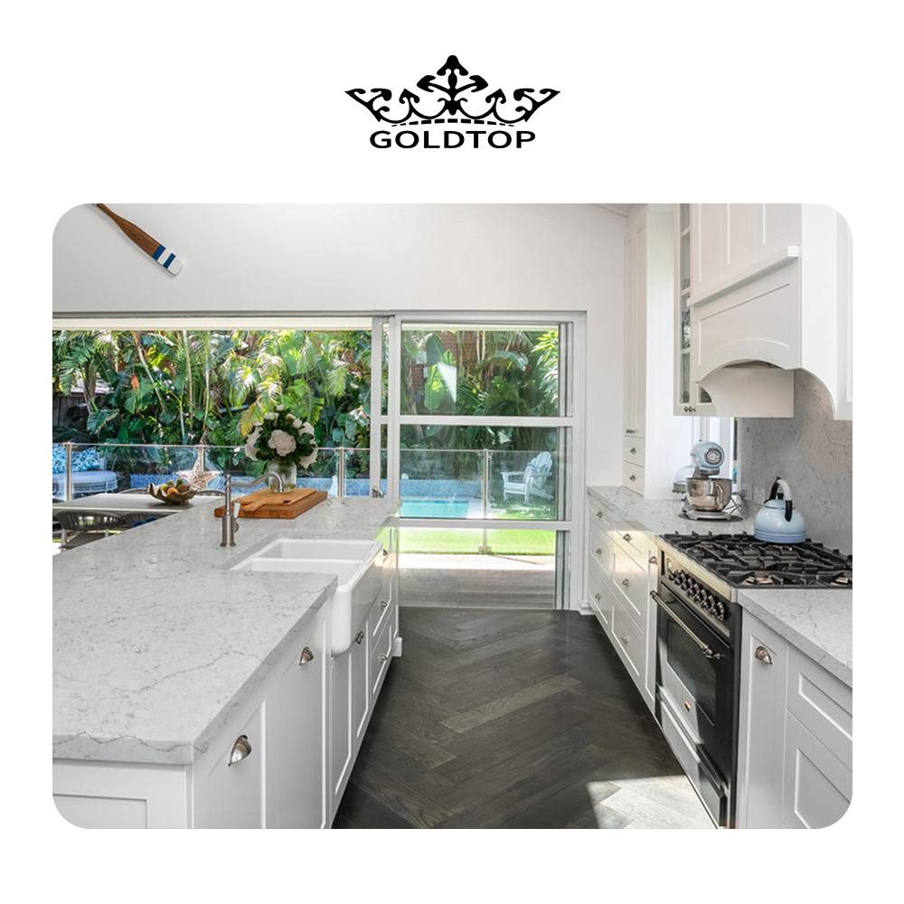 5029 Destiny White Calacatta Quartz New Product