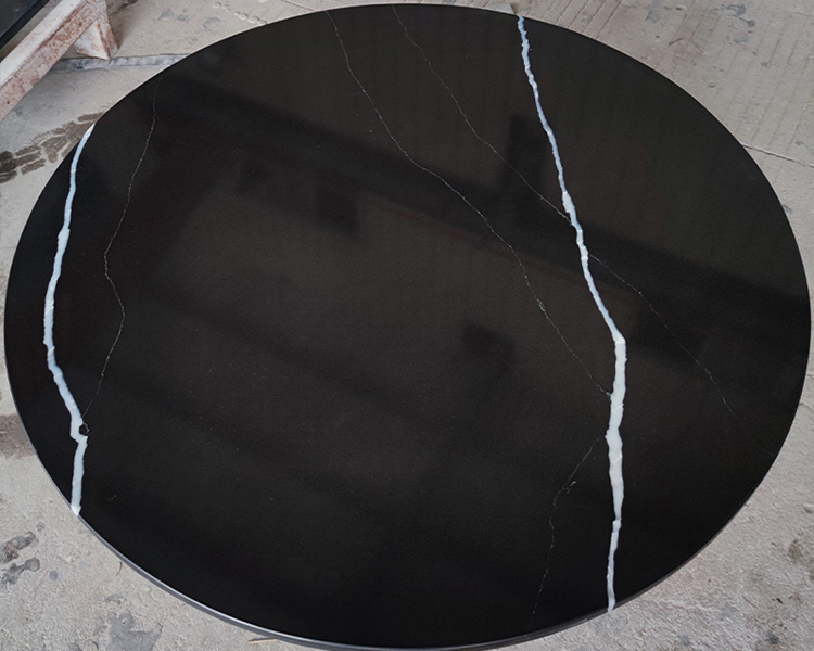 5064 Calacatta Black Quartz Countertops Factory Wholesale