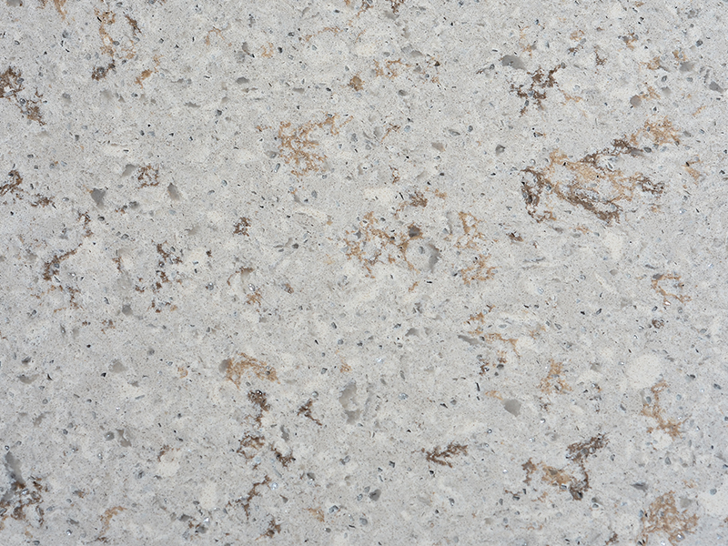 3017 Amazon Beige Quartz Worktop Slabs Manufacturer