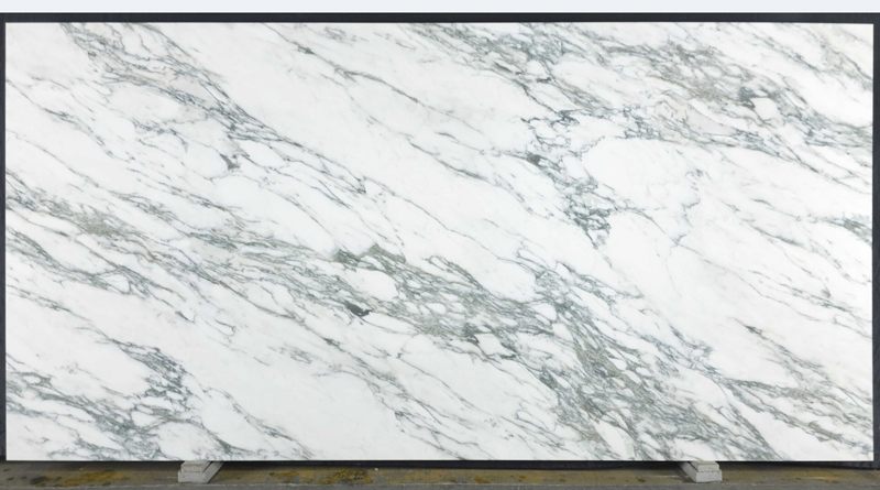 7021 Arabescato Verde PD Quartz Slabs With Green Vein