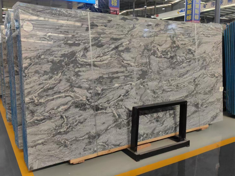 Sea Waves Grey Marble For Wall/ Stair/ Countertops