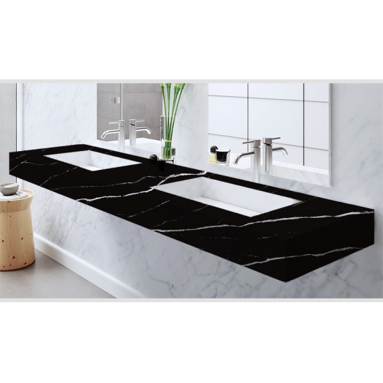5064 Calacatta Black Quartz