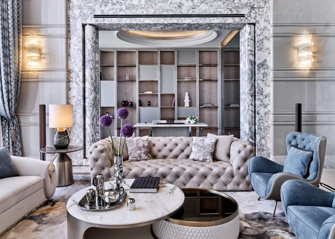 イタリア産アラベスカート大理石：純粋な優雅さで洗練された空間を表現